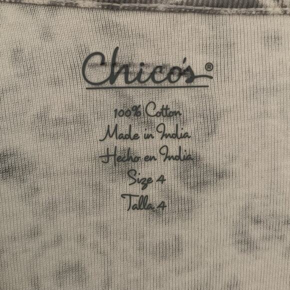 Chico's Top NWT Women's Size 4 (2X) Madam Maria Long Sleeve Modern Ecru Leisure - Picture 4 of 7